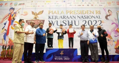 Permalukan Tuan Rumah Jatim, Tim Wushu DKI Jakarta Rebut Piala Presiden