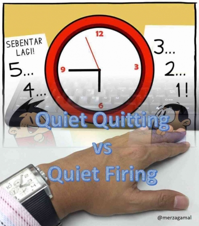 Quiet Quitting vs Quiet Firing dan Employee Engagement vs Kesejahteraan