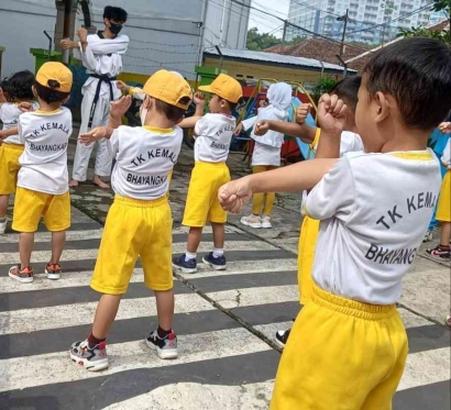 Taekwondo Semenjak Dini di TK Bhayangkari 37 Polrestabes Bandung
