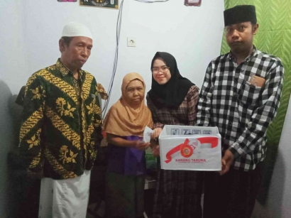 HUT Karang Taruna Ke 62, Pemuda Dusun Mantren Desa Kabat Gelar Baksos