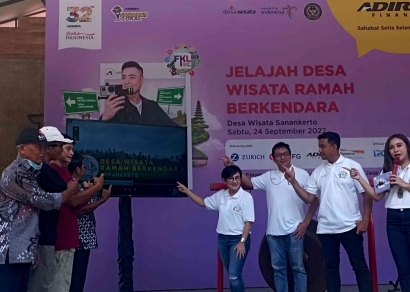 Festival Kreatif Lokal 2022 Nobatkan Desa Sanankerto sebagai Desa Wisata Ramah Berkendara