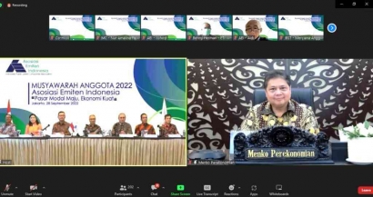 Apresiasi Airlangga Hartarto kepada Emiten Saham untuk Ekonomi Indonesia