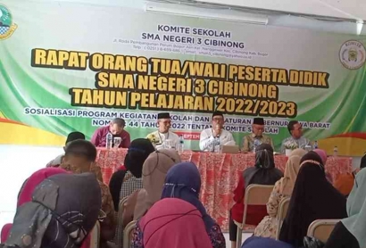Sosialisasi Pergub Jawa Barat No. 44 tahun 2022 di SMAN 3 Cibinong