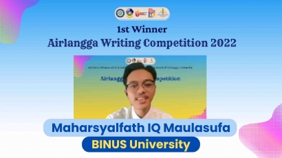 Alfath, Mahasiswa Komunikasi BINUS University Menang Juara 1 Nasional Lomba Esai SDGs Airlangga Writing Competition AWC 2022