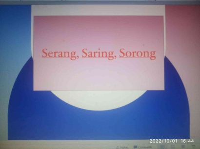 Serang, Saring, Sorong