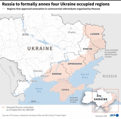 Aneksasi Rusia ke 4 Wilayah di Ukraina Timur, Apa Dampaknya Bagi Rusia?