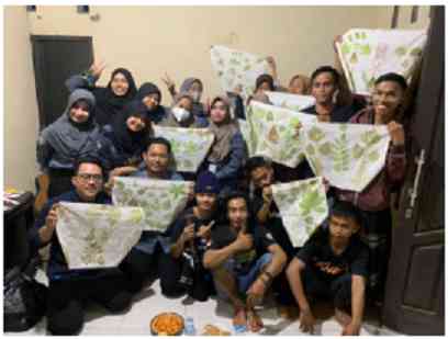 Save Our Wordl With  Eco Print ,Inovasi Batik Ala KKN STISA