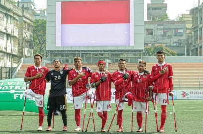 Dua Kali Kalah Telak, Indonesia Terseok-seok di Piala Dunia Amputasi 2022
