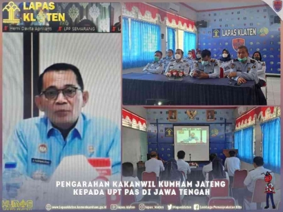 Jajaran Kanwil Kumham Jateng Adakan Pengarahan bagi UPT Pemasyarakatan di Jawa Tengah