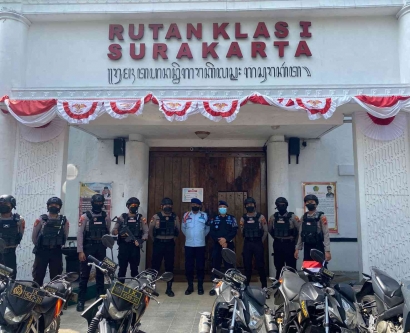 Tim Sparta Polresta Surakarta Rutin Sambangi Rutan Kelas I Surakarta sebagai Wujud Sinergitas APH