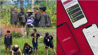 Mahasiswa PMM 88 UMM Kenalkan Aplikasi Redblossom untuk para petani