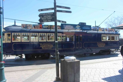 Christchurch Tramway Restaurant: Makan Malam Sambil Keliling Kota