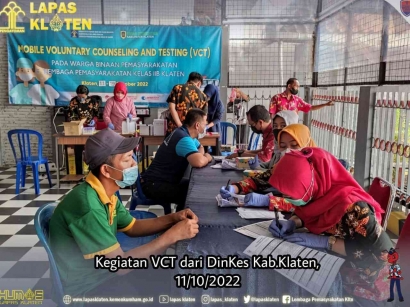 Cegah HIV-PIMS, Lapas Klaten Gandeng Dinas kesehatan Kabupaten Klaten
