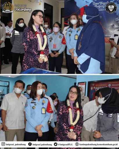 Kunjungan Reses Perorangan, Anggota Komisi III DPR RI Apresiasi Ketertiban Kanim Palembang