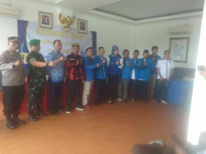 Kapten Inf Budi HP Katakan Hal Ini dalam Muscam KNPI Cikidang Sukabumi