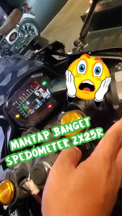 Canggih Spedometer New ZX25R, Moge Banget