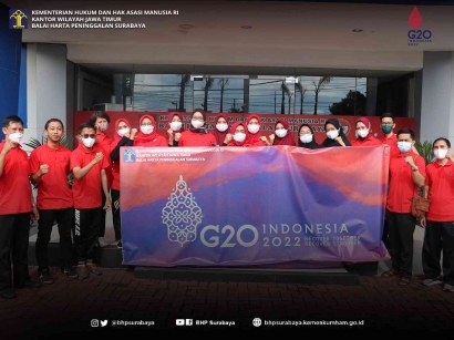 BHP Surabaya Semarakkan G20 dengan Jalan Sehat