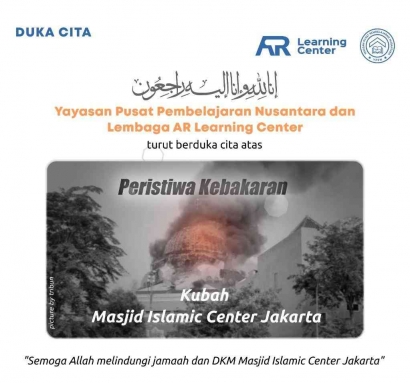 Kubah Masjid Islamic Center Terbakar, Mas Andre Hariyanto Founder YPPN Turut Berduka