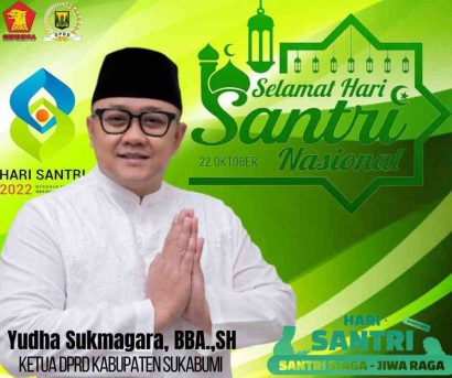 Peringati Hari Santri, Ketua DPRD Kabupaten Sukabumi: Kita Hidup Damai dan Sejuk Dengan Berkah