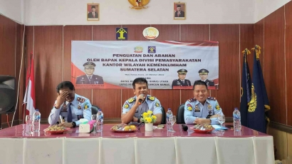 Kadivpas Kanwil Kemenkumham Sumsel Bambang Haryanto Lakukan Giat Penguatan dan Arahan dalam Agenda Kunjungan di Bapas Musi Rawas Utara