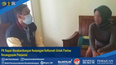 PK Bapas Nusakambangan Kunjungan ke Rumah Pantau Kesanggupan Penjamin