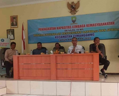 Pimpinan Kecamatan Cimanggung Selenggarakan Agenda Peningkatan Kapasitas Lembaga Kemasyarakatan