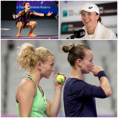 WTA Final: Swiatek, Sakkari dan Krejcikova/Siniakova Cetak Kemenangan Kedua