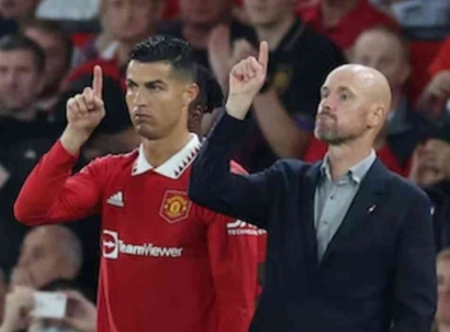 Setelah Bersitegang Ten Hag Memuji Ronaldo