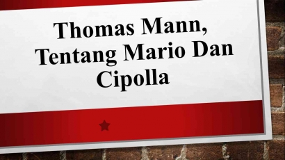 Thomas Mann, Kisah Mario, dan Cipolla