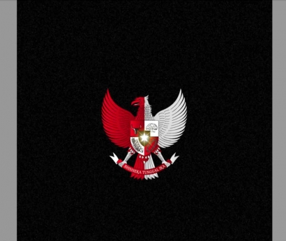 Relawan Sapulidi Nusantara Desain dan Viralkan Gambar Garuda Merah Putih