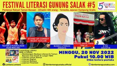 Festival Literasi Gunung Salak di Bogor, Pestanya Rakyat Taman Bacaan