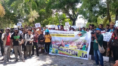 Masyarakat Adat Grime Nawa Kembali Lagi Menuntut HGU PT PNM Dicabut