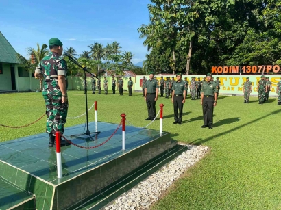 Kodim 1307/Poso Gelar Korps Raport Personel Bintara Pindah Satuan