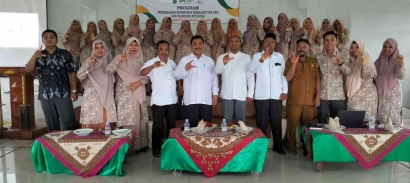 Kasi Pendis Kemenag Membuka PKB KKG 0003 Nagan Raya Aceh