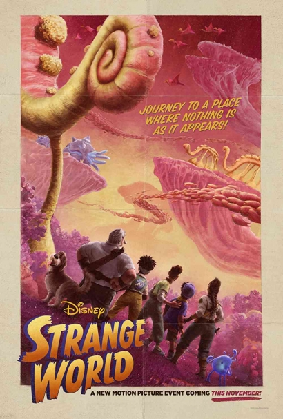 Trailer dan Tanggal Rilis "Strange World" (2022) Film Animasi Keluarga