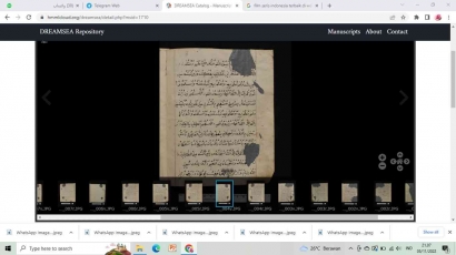 Manuskrip "Do'a Islam"