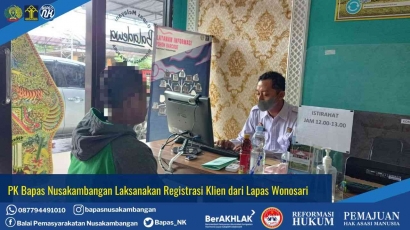 PK Bapas Nusakambangan Laksanakan Registrasi Klien dari Lapas Wonosari