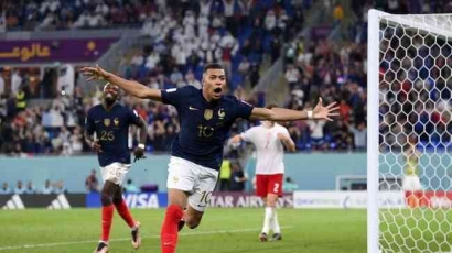 Bruce Mbappe Bawa Perancis Lolos 16 Besar Usai Menumbangkan Denmark 2-1