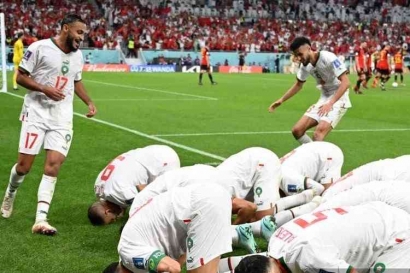 Maroko vs Belgia 2-0, The Atlas Lions Cetak Sejarah Lolos 16 Besar Piala Dunia 2022
