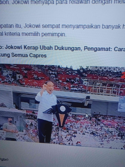 Dikotomi  Politik Jokowi Soal Pencapresan 2024