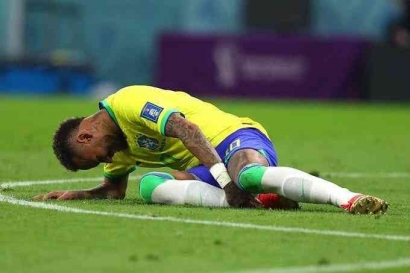 Staf Medis Meragukan Neymar Ikut Bela Brasil di Babak Gugur 16 Besar Piala Dunia 2022