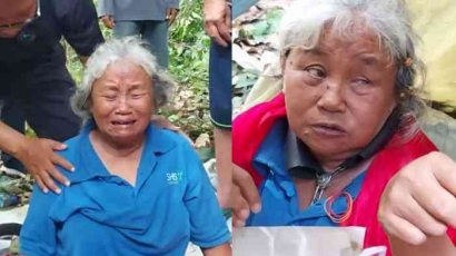 Seorang Ibu Dipasung oleh Anaknya di Tengah Hutan Kabupaten Serang