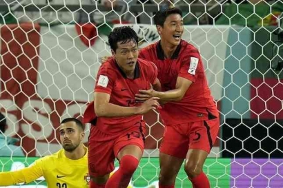 Korsel Menghantam Portugal 2-1, Hwang Hee Chan Pahlawan Taeguk Warriors Lolos Grup Neraka