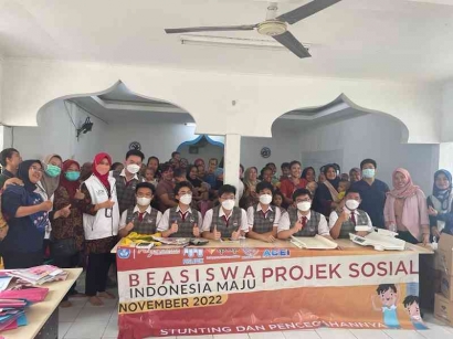 Awardee Beasiswa Indonesia Maju Lakukan Edukasi Stunting di Dua Posyandu di Kalideres