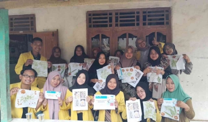 Pengenalan Ecoprint Kepada Kelompok Wanita Tani Desa Sambiroto Rembang