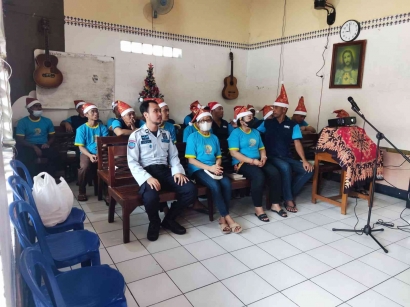 Warga Binaan Nasrani Lapas Klaten Ikuti Perayaan Natal bersama UPT Pemasyarakatan Se-Indonesia