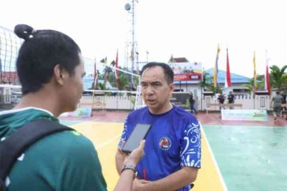 Ketua DPRD H.Ferryandi Sambut Baik Tournament Volley Ball Piala Kapolres Inhil Cup 2022