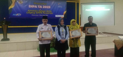 Rutan Kebumen Raih Terbaik 3 Laporan Pertanggungjawaban Bendahara dari KPPN Purworejo