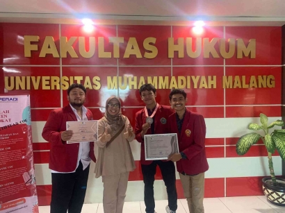 Tiga Mahasiswa Perwakilan FH UMM Juara 2 Kejuaraan Nasional Civic Debat Competition (NCDC)