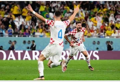 Kroasia Kalahkan Brazil Lewat Adu Pinalti